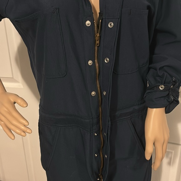 Vintage Women’s overall, coverall, jumpsuit blue size small 1999 metro linen - Picture 7 of 12